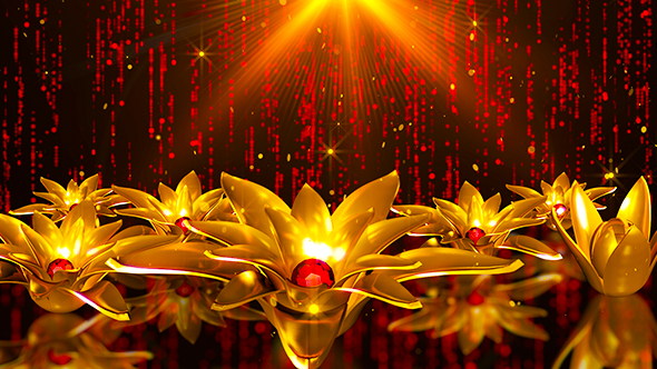 Gold Flower, Motion Graphics | VideoHive